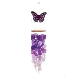 Purple Butterfly Capiz Wind Chime - The Hawaii Store