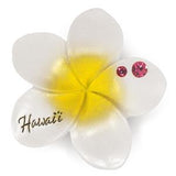 Magnet Hand-Painted Plumeria White - The Hawaii Store