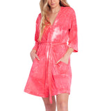 Hello Mello Dyes "The Limit" Robe - Coral