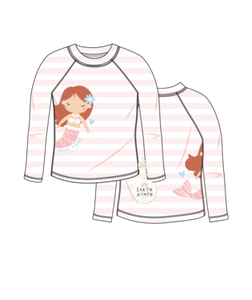 Earth Nymph "Seaside" Baby Girl Wet Shirt