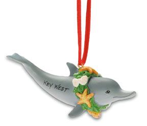 Orn Dolphin Wreath Resin - The Hawaii Store