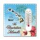 Magnet Ceramic Thermometer Hawaiian Island Blue - The Hawaii Store