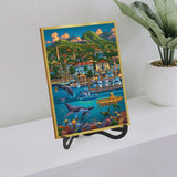 Picture Perfect Jigsaw Puzzle- 150 wood pieces in frame and displayed on easel.