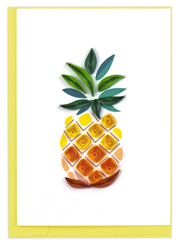 Quilled Pineapple Gift Enclosure Mini Card