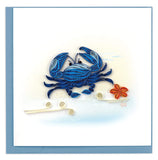 Quillingcard Quilled "Blue Crab" Greeting Card