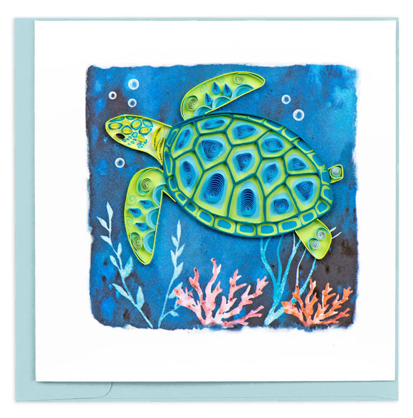 Gift Card Quill Decorative Sea Turtle