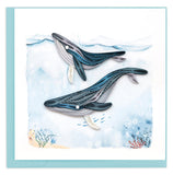 Quilled Humpback Whales Greeting Card - The Hawaii Store