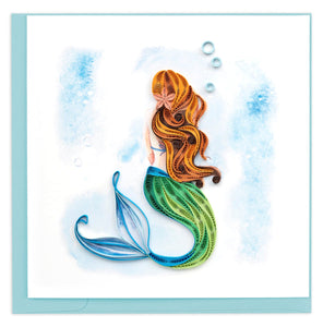 Quilled Mermaid Greeting Card - The Hawaii Store