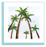 Quilled Palm Trees Greeting Card - The Hawaii Store