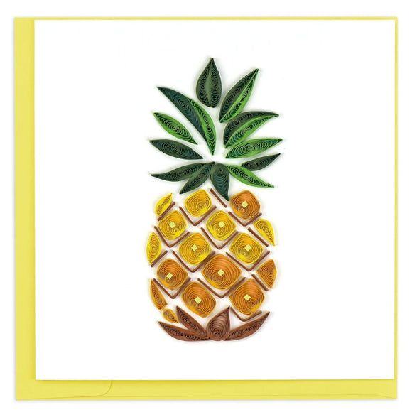 Quilled Pineapple Greeting Card - The Hawaii Store