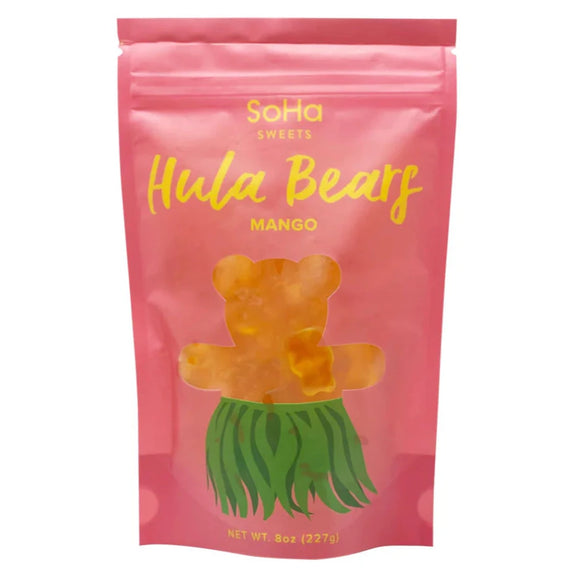 SoHa Sweets Mango Hula Bears Gummies- 8 oz.