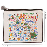 Catstudio Zippered "Hawaii Aloha" Pouch Dimensions