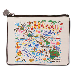 Catstudio Zippered "Hawaii Aloha" Pouch- 7" x 5"