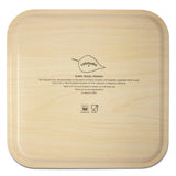 Catstudio Hawaiian Isles Birchwood Tray- 12.6" x 12.6"- Bottom View