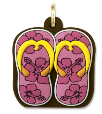 Pink Flip Flop Slippers Key Cover