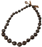 Brown Kukui Nut Lei