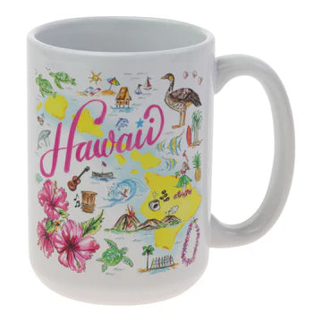 Hawaii Icons Ceramic Mug