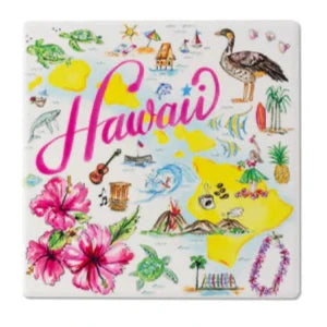 Hawaii State Icons Coaster