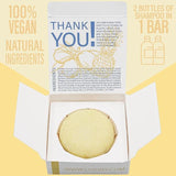 Luxiny Pina Colada Hydrate Shampoo Bar in open package