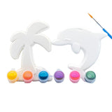 Luxiny Palm Tree and  Dolphin "Paint Your Own Bath Bomb" 