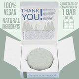 Luxiny Tea Tree Mint Camping Shampoo Bar in open package