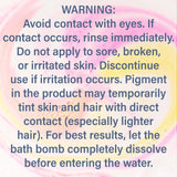 Luxiny Handmade Bath Bomb Warning