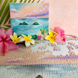 Surf Shack "Mokulua Glow" Puzzle by Lindsay Wilkins, 500-Pieces