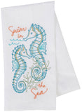 Flour Sack Towel Sea Horses - The Hawaii Store
