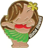 Hawaiian Hula Girl Souvenir Pin 