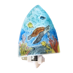 Handcrafted Night Light Turtle Fish Coral - The Hawaii Store