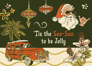 Surf Shack "Tis the Sea-Sun" Puzzle Postcard, 48-Pieces 