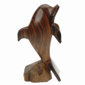 EarthView Mini Ironwood Wood Dolphin on Stand