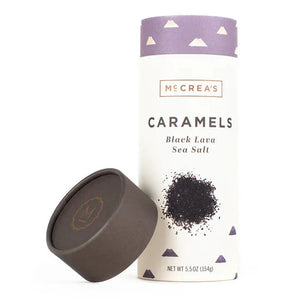 McCrea's Black Lava Sea Salt Caramels- 5.5 oz. Tube