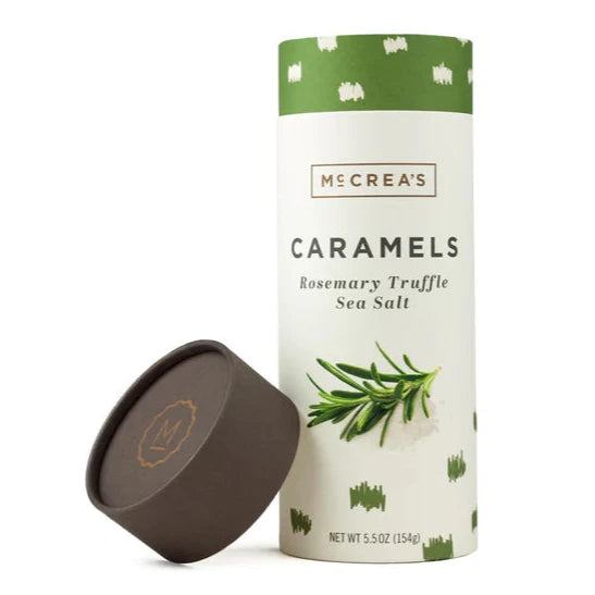 McCrea's Rosemary Truffle Sea Salt Caramels- 5.5 oz. Tube