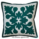 Hand-Sewn Island-Inspired Quilt Pillow Slip- Ulu Hunter