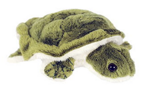 stuffed turtle plush that is dark green. You can tell by the photo is fluffy and soft