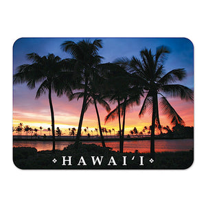 Die-Cut Hawaiian Sunset Refrigerator Magnet
