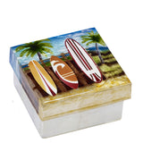 Surfboard Capiz Jewelry and Keepsake Box by Kubla Crafts - Polynesian Cultural Center 