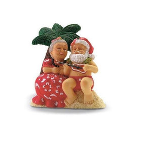 Serenading Hawaiian Santa Christmas Ornament - Polynesian Cultural Center