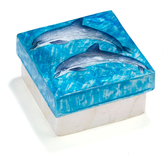 Capiz Box 3x3 Dolphin - Polynesian Cultural Center