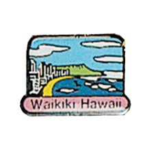 Waikiki Beach Pins - Polynesian Cultural Center