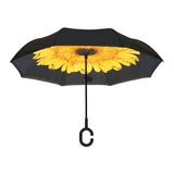 Sunflower Topsy Turvy Umbrella - The Hawaii Store