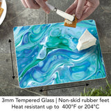 Ocean Vibe Tempered Glass Cutting Board - 10"x8" - Polynesian Cultural Center