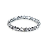 Jilzarah "Zebra" Large Stack Bracelet