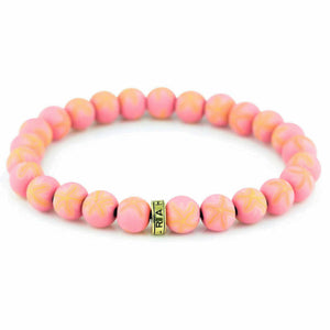 Jilzarah Strawberry Sand Stack Bracelet .