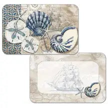 Tide Pool Shell Reversible Rectangle Placemat - Polynesian Cultural Center