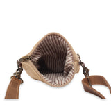 Interior View of Cott N Curls "Great Wave" Sling Cellphone Bag 