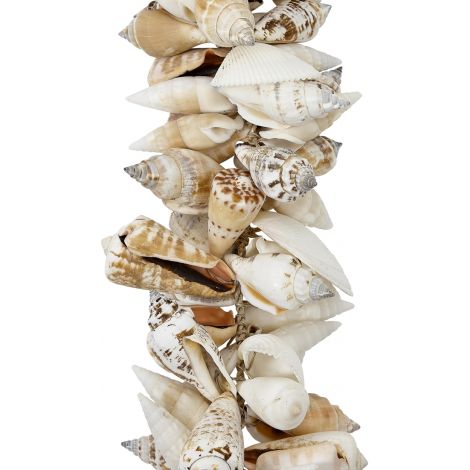 White Sea Shells Decorative Rope Garland - 21
