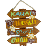 Sign Hawaiian Islands Wood - Polynesian Cultural Center