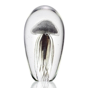 San Pacific International Black Jellyfish Glow Art Glass 